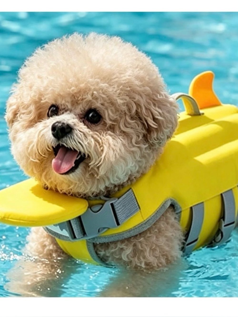 Dog Life Jacket with Chin Float,Dog Life Jacket with Chin Rest-Swimming-Sz Small